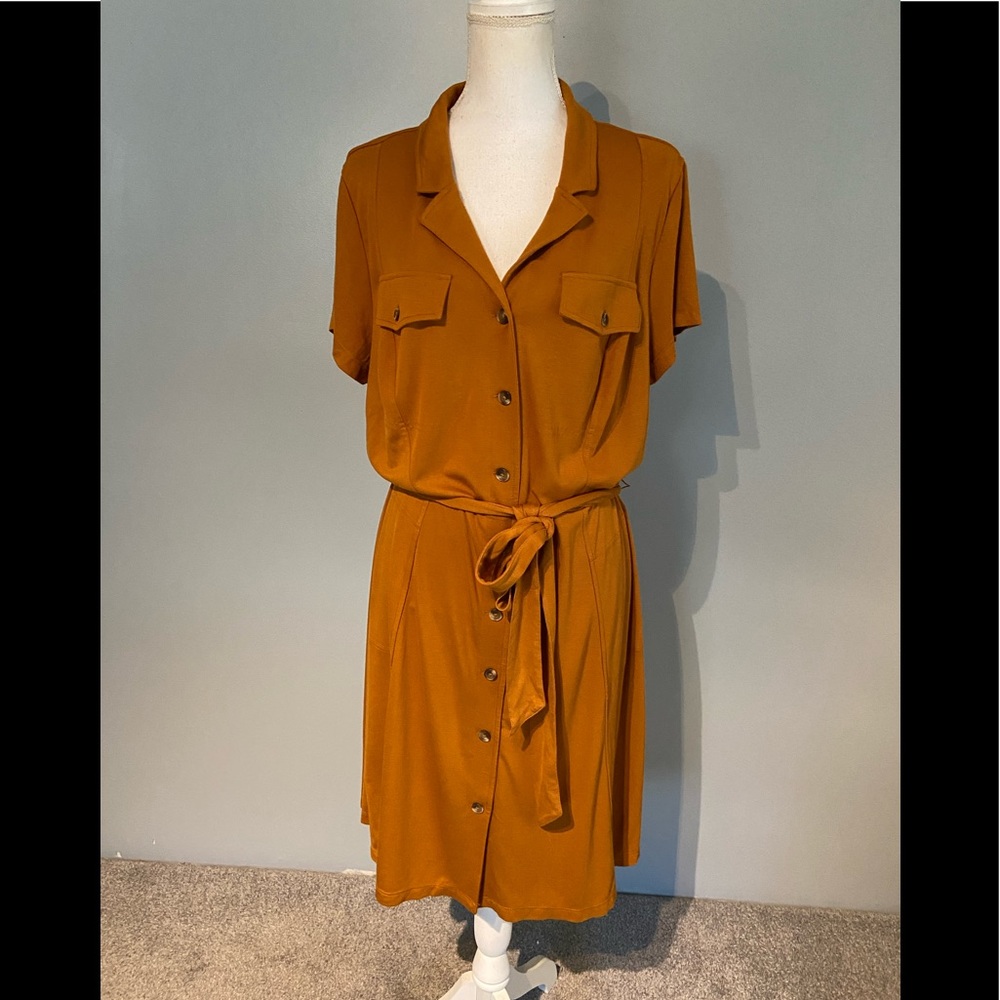Isaac Mizrahi 1x knit utility dress